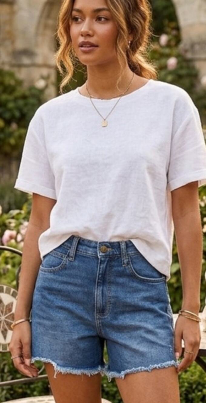 Vintage 90’s Lee High Waisted Jean Shorts with Cut-off Hem
